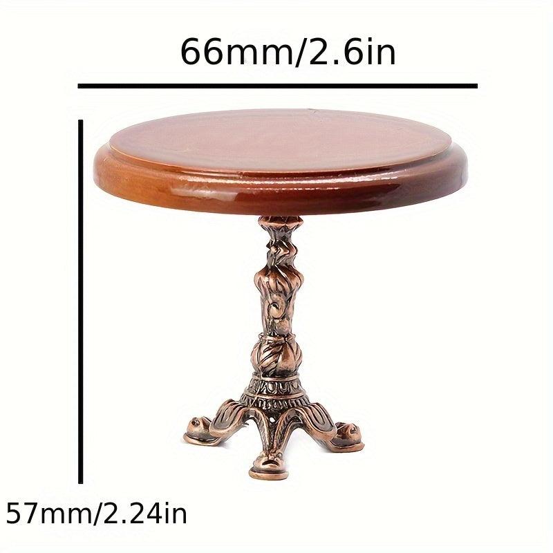 Mini Retro Table and Chair Decoration for Dollhouse
