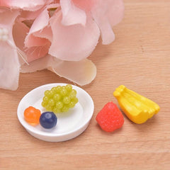 Mini Fruit Plate Dollhouse Decorative Home Decor