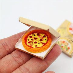 Miniature Pizza Box for OB11 BJD Doll Model Photography