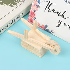 Dollhouse Wooden Wheelbarrow Decor Toys