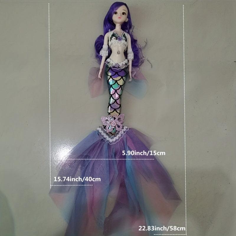 Princess Mermaid Doll Dress Up Toy Birthday Christmas Gift