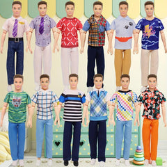 Boy Doll Clothes Set For 12 Inch Dolls Casual Wear Outfits