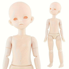 28cm BJD Doll Make up Open Eye Muscle 22 Joint Voxel Head