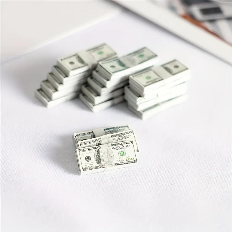 150 Sheets Dollhouse Banknote Models Dollars Pounds Toy Gift