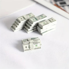 150 Sheets Dollhouse Banknote Models Dollars Pounds Toy Gift