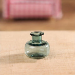 1:12 Dollhouse Glass Vase, Flower Arranger, Storage Jar, Home Garden Decor