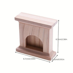 Wooden Fireplace Scene Furniture Toy for Kids