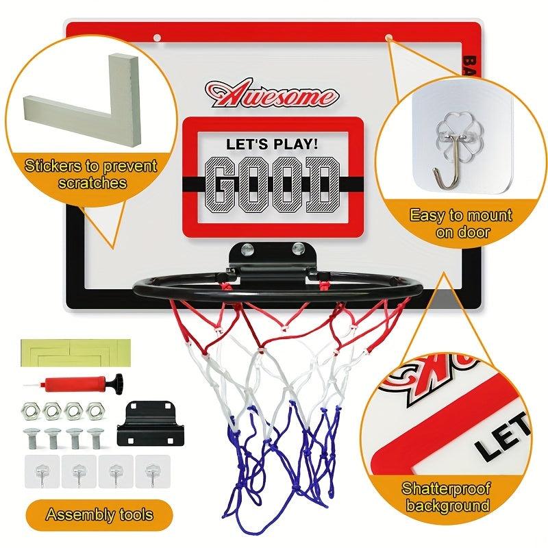 Kids Mini Basketball Rack Wall Mounted Board & Accessories