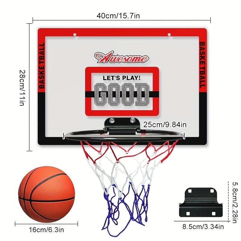 Kids Mini Basketball Rack Wall Mounted Board & Accessories