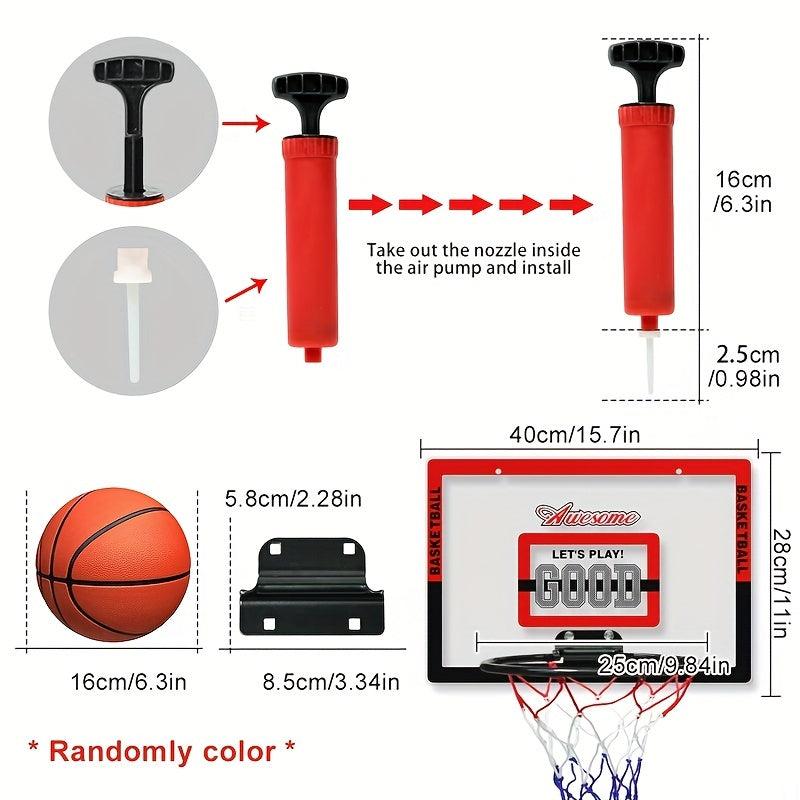 Kids Mini Basketball Rack Wall Mounted Board & Accessories