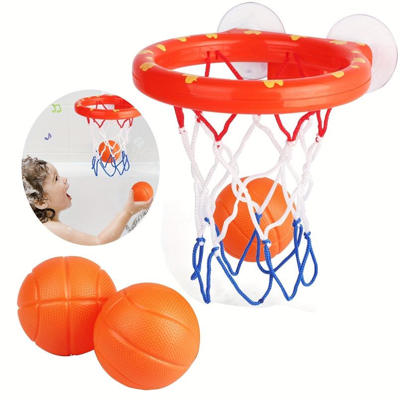 Bathroom Basketball Shooting Play Toys - 3 Ball Sets