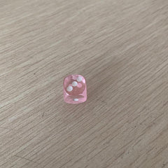 10Pcs 14mm Acrylic Transparent 6-Sided Dice Set