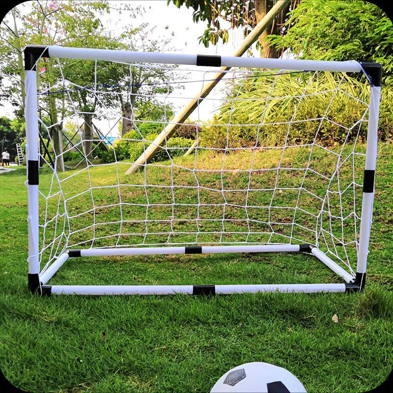 Kids' Outdoor Sports Toys Large Football Goal Set Portable Assembly