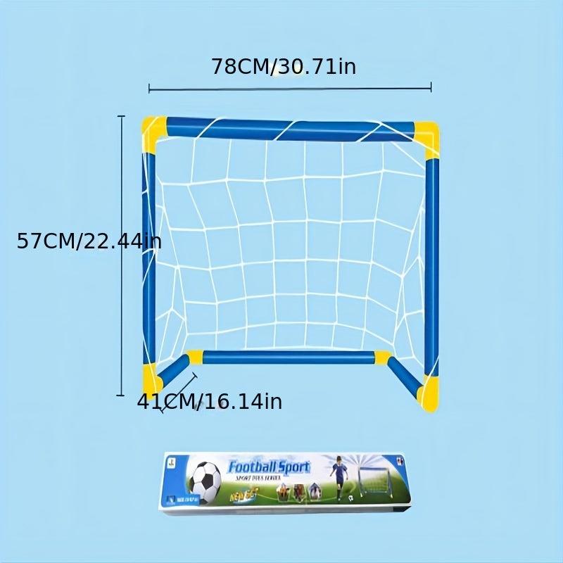 Kids' Outdoor Sports Toys Large Football Goal Set Portable Assembly