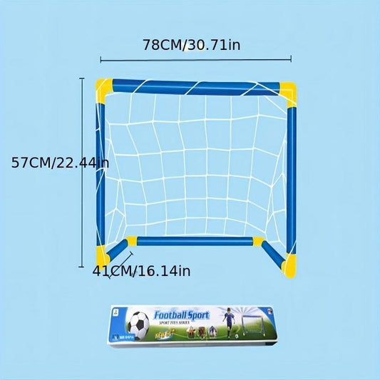 Kids' Outdoor Sports Toys Large Football Goal Set Portable Assembly