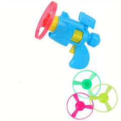 Luminous Flying Saucer Gun Set Toys - Launcher & 4 Saucers