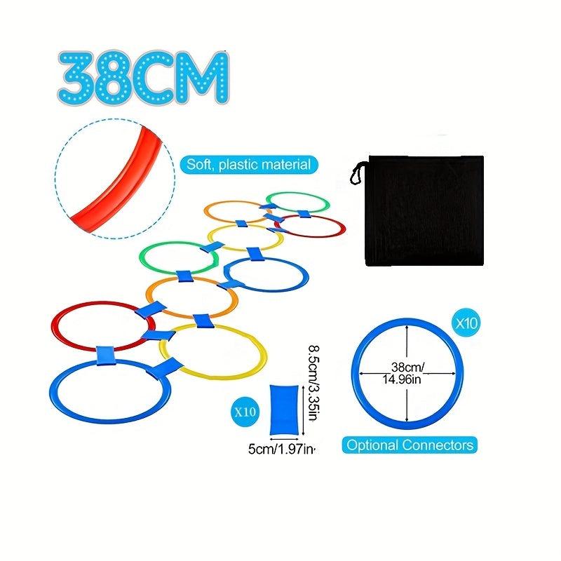 Kids Agility Sensitivity Training Set with Hoop Rings and Connectors
