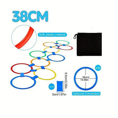 Kids Agility Sensitivity Training Set with Hoop Rings and Connectors