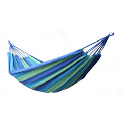 Rainbow Canvas Hammock with Rope Swing for Kids