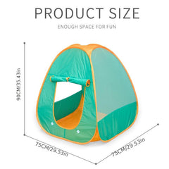 Green Children's Tent House Foldable Portable Game Toy