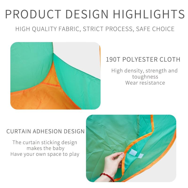 Green Children's Tent House Foldable Portable Game Toy