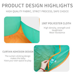 Green Children's Tent House Foldable Portable Game Toy