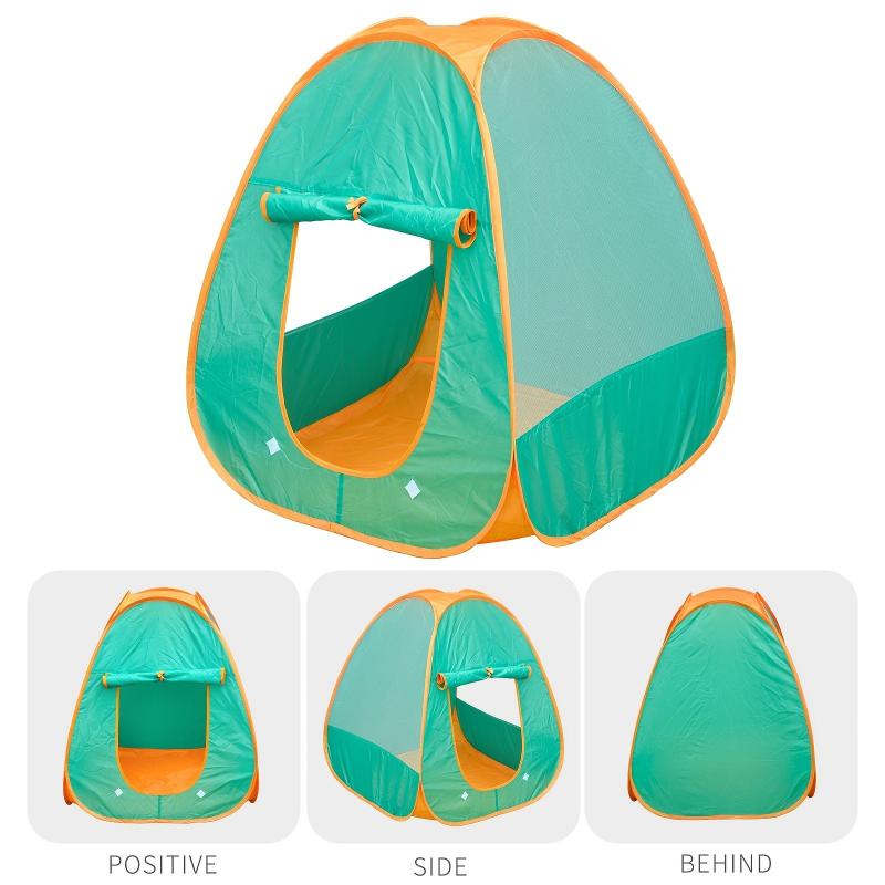 Green Children's Tent House Foldable Portable Game Toy