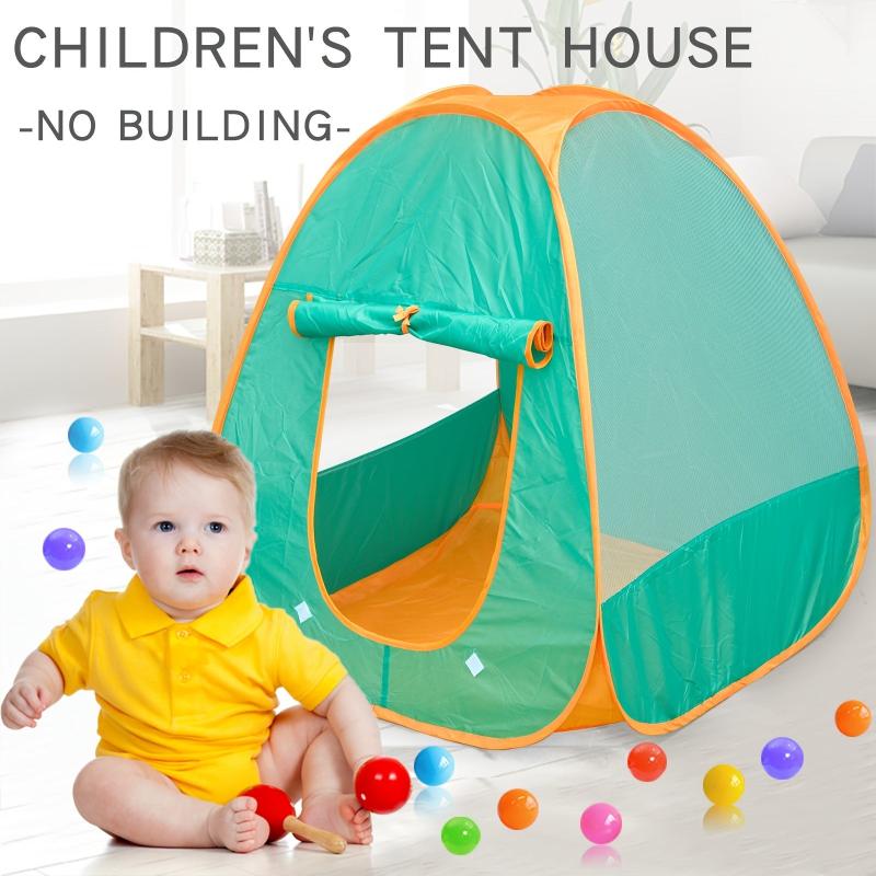 Green Children's Tent House Foldable Portable Game Toy