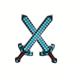 2pcs Gem Sword Golden Sword Inflatable Toys Halloween Decoration Family Games