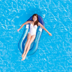 Inflatable Lounge Chair with Net Float, Red