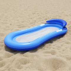 Inflatable Lounge Chair with Net Float, Red