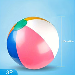 3PCS Inflatable Beach Ball Pool Party Favors Summer Water Toy Fun Game 20-32cm