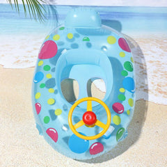 Cartoon Printing Swimming Boat Swimming Ring for Children