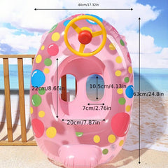 Cartoon Printing Swimming Boat Swimming Ring for Children