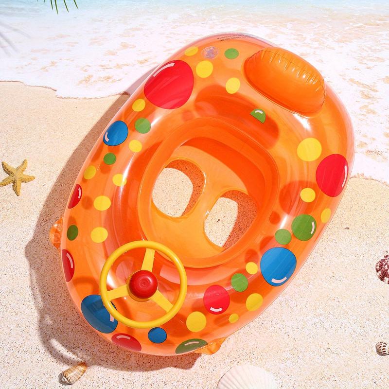 Cartoon Printing Swimming Boat Swimming Ring for Children