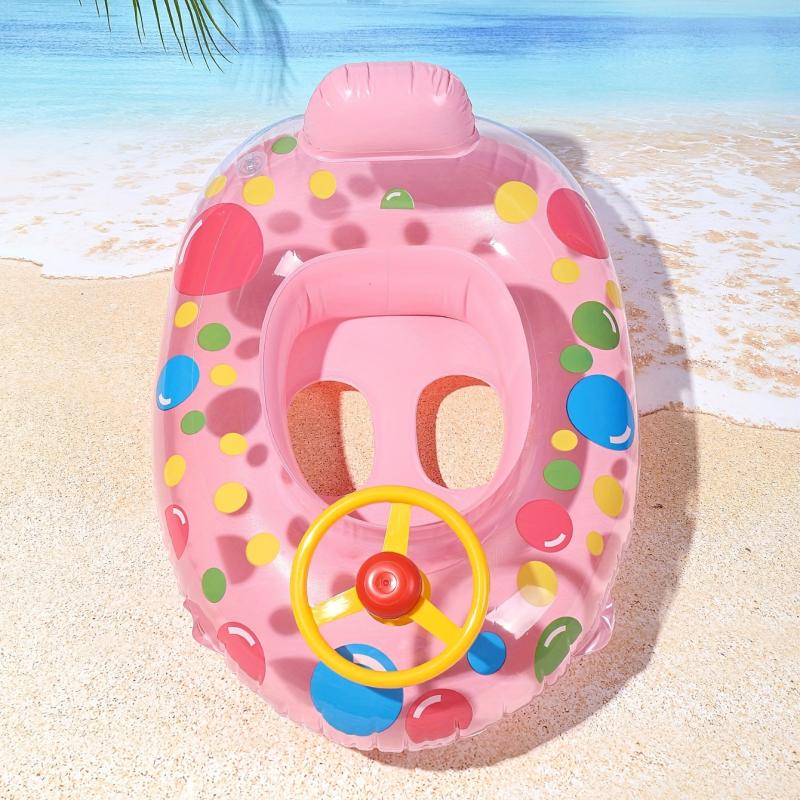 Cartoon Printing Swimming Boat Swimming Ring for Children