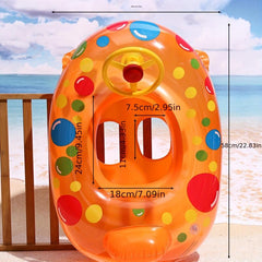 Cartoon Printing Swimming Boat Swimming Ring for Children