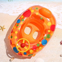 Cartoon Printing Swimming Boat Swimming Ring for Children