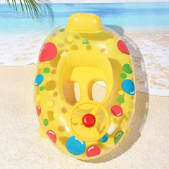 Cartoon Printing Swimming Boat Swimming Ring for Children