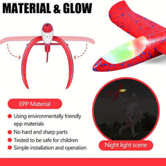 2 Pack Large Foam Airplane Toys - Outdoor Flying Glider for Kids