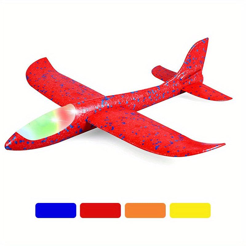 2 Pack Large Foam Airplane Toys - Outdoor Flying Glider for Kids