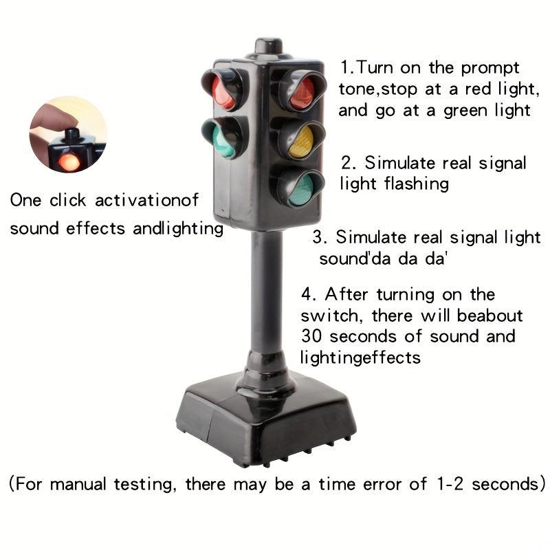 Toy Traffic Signal Light Model with Lights And Sounds