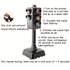 Toy Traffic Signal Light Model with Lights And Sounds
