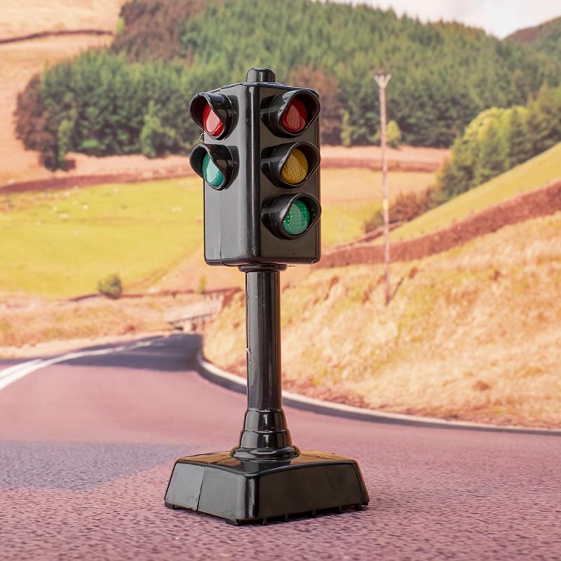 Toy Traffic Signal Light Model with Lights And Sounds