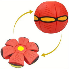 Kids Luminous Bouncing Ball Magic Flying Saucer Deformation Ball