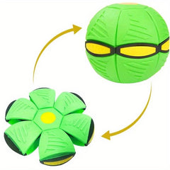 Kids Luminous Bouncing Ball Magic Flying Saucer Deformation Ball