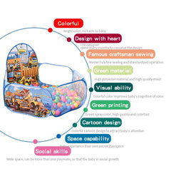 Kids Cartoon Car Shoot Pool Ocean Ball Pool Toy