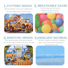 Kids Cartoon Car Shoot Pool Ocean Ball Pool Toy