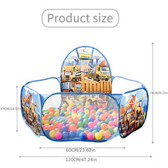 Kids Cartoon Car Shoot Pool Ocean Ball Pool Toy