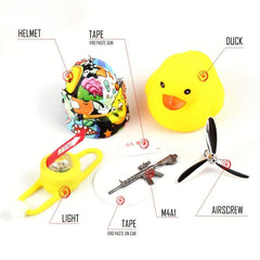 Little Yellow Duck Helmet Set for Kids Bike